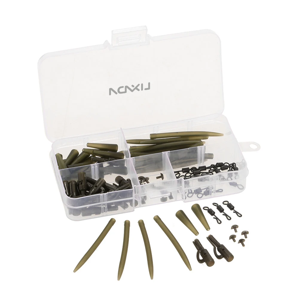 100 шт. резиновые зажимы для ловли карпа|lead clip|carp safety lead clipssafety clips |