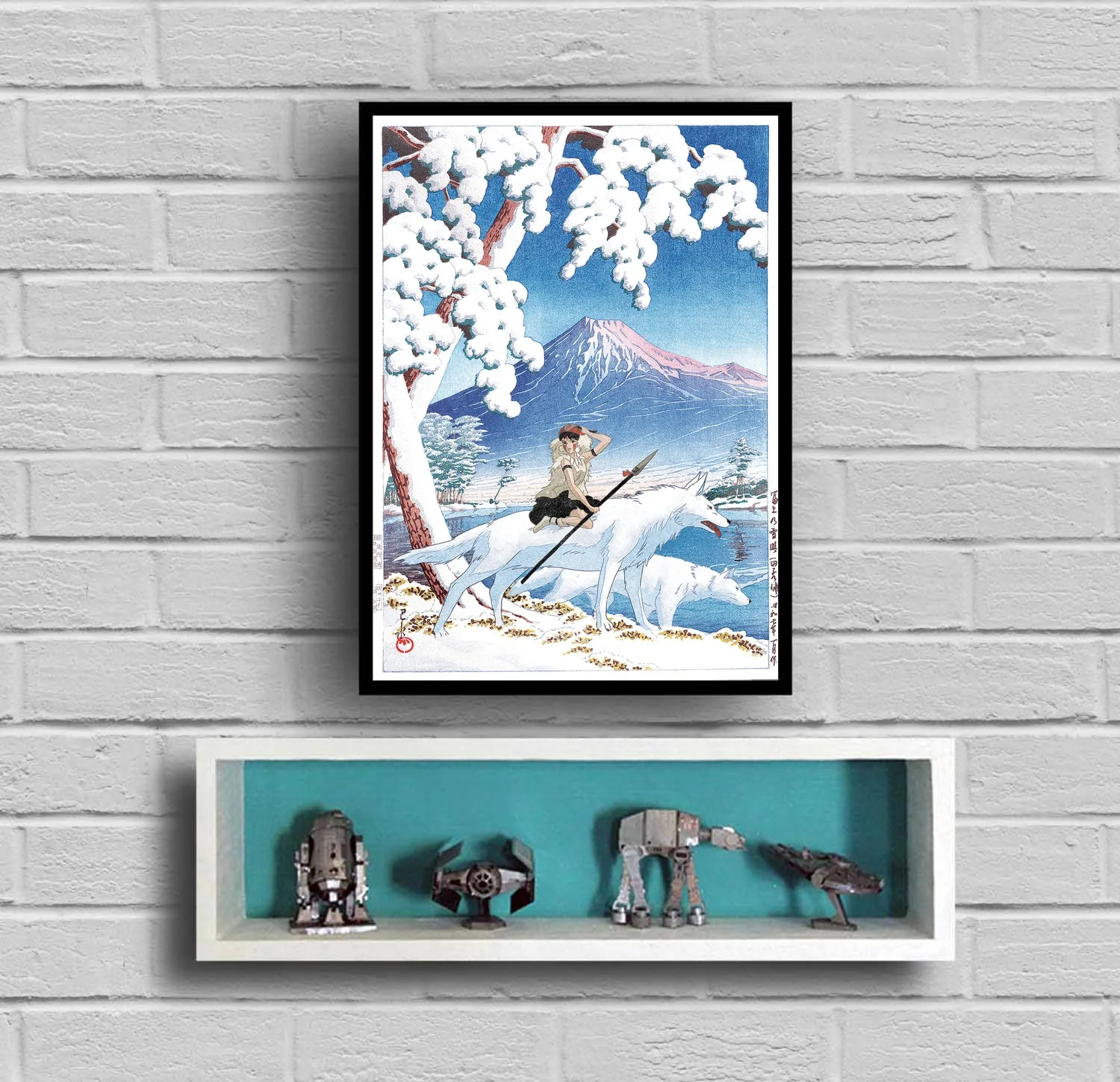 Принцесса Мононоке японское искусство аниме плакат холст живопись | Дом и сад