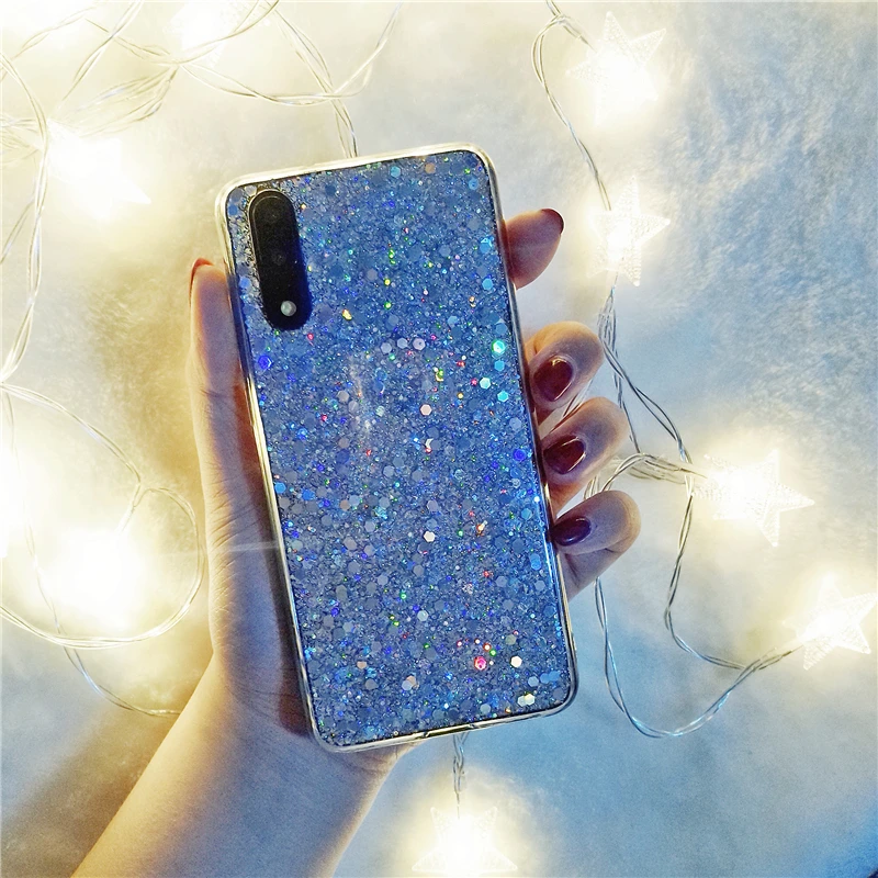 Силиконовый блестящий чехол для телефона Huawei P Smart P20 Pro P10 P8 P9 Lite 2017 Nova 2 2S 2i Honor 8 9 10