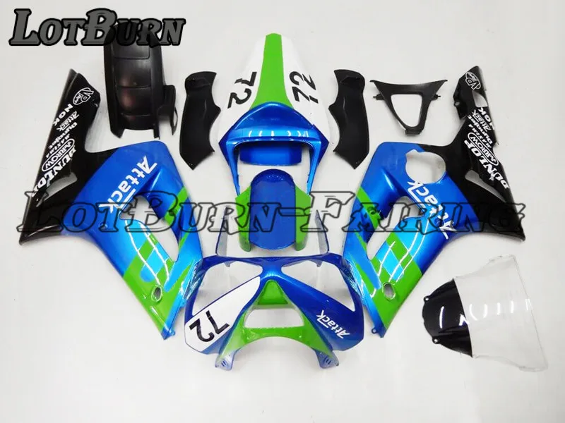 Высокое качество ABS пластик подходит для Kawasaki ZX6R 636 ZX 6R 2003 2004 03 04 Moto индивидуальный