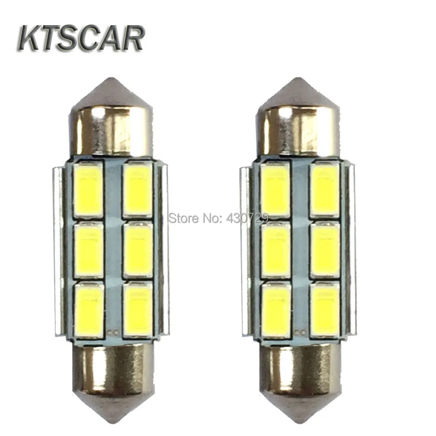 2 шт./лот Festoon CANBUS 31 мм 36 39 42 C5W без ошибок 5630 5730 6 LED smd интерьерные белые светодиодные