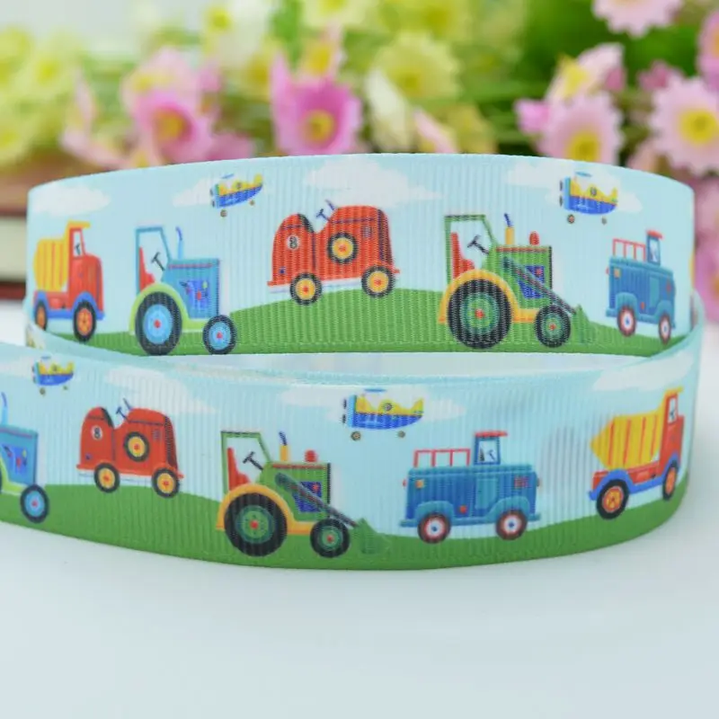 DUWES 7/8 &quot22 мм 2 5 10 20 50 ярдов автомобиль грузовик монстр напечатанный grosgrain ленты