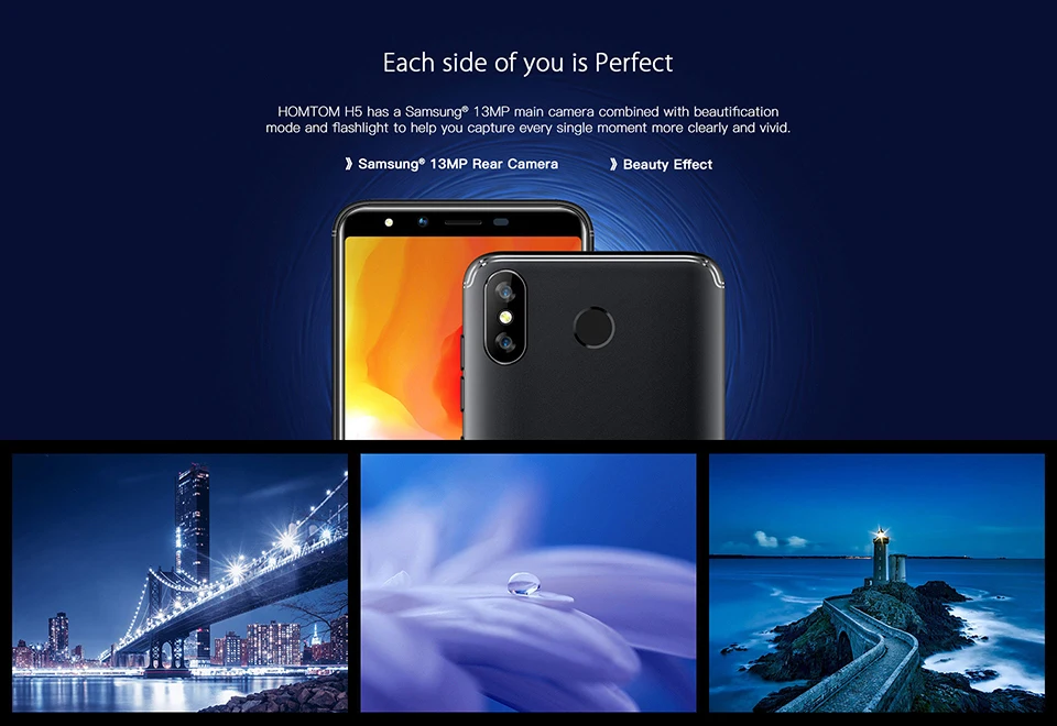 HOMTOM H5 3 GB 32 GB мобильный телефон 3300 mAh быстрая зарядка Android8.1 5," Лицо ID 13MP камера MT6739 Четырехъядерный 4G Smartphone смартфон