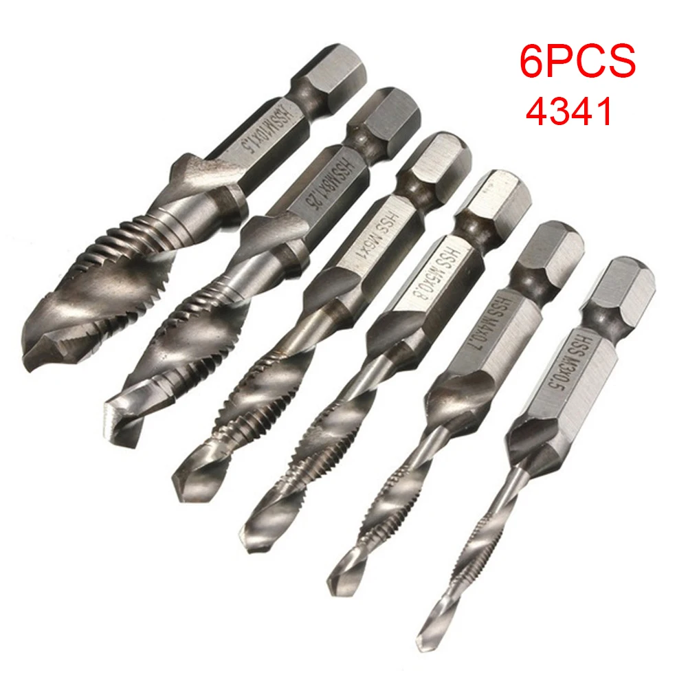 6 шт./компл. Высокое скорость HSS машина винт нитки метрики Plug ручной коснитесь