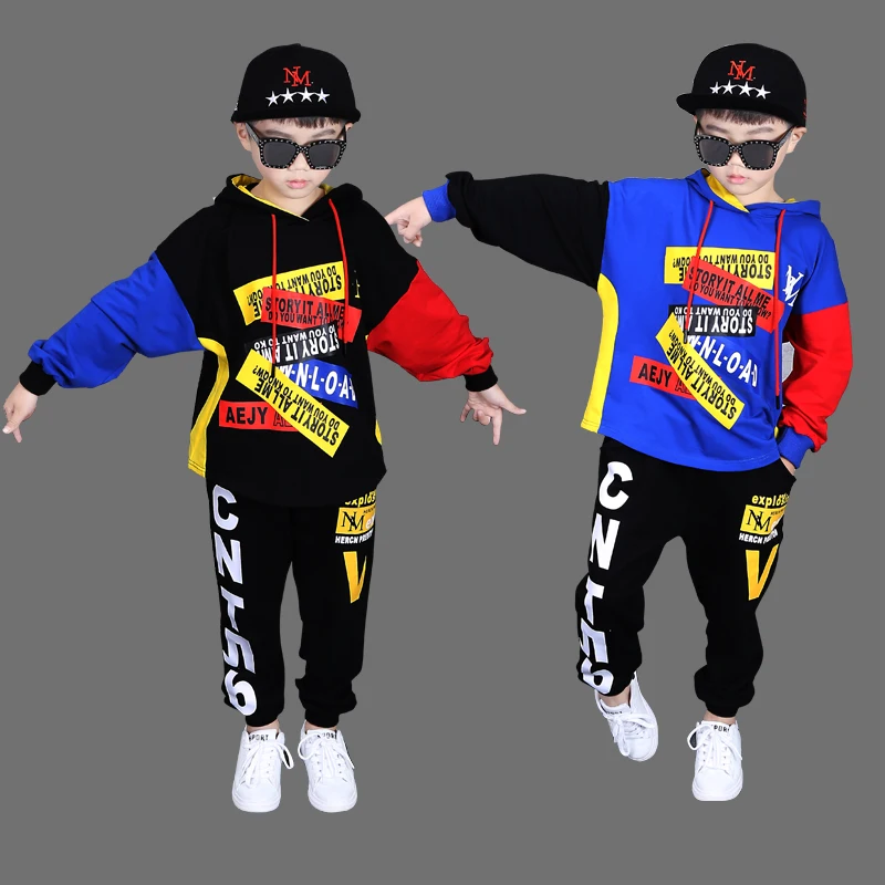 boy clothes 2020 new Hip-hop street dance boys fall outfits 3 5 7 9 11 12 14 years kids children autumn sets | Детская одежда и