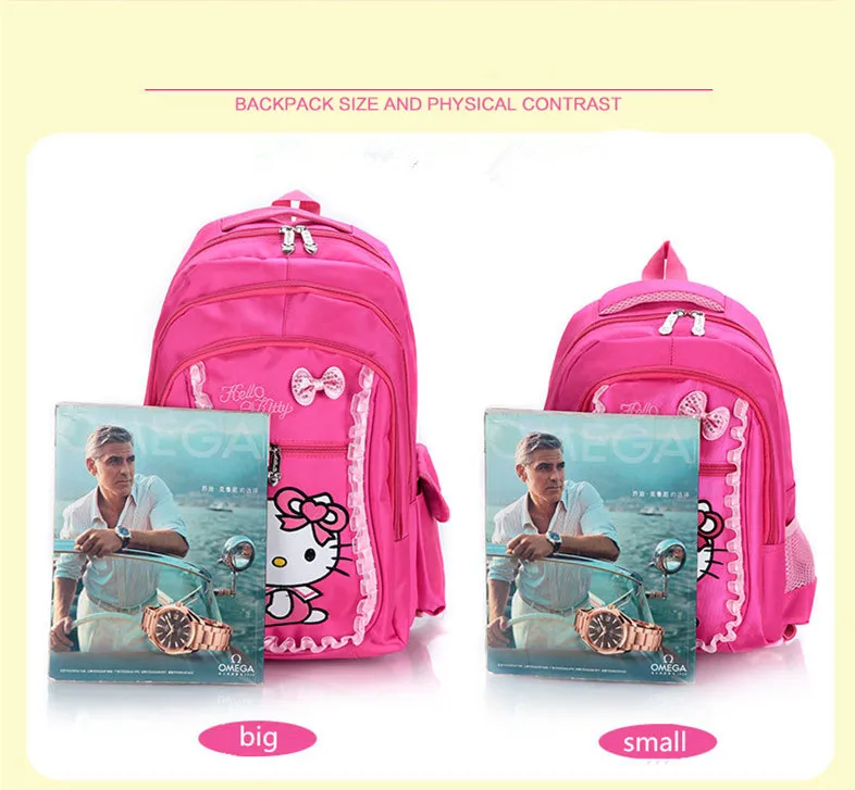 Hello kitty детские школьные сумки набор Mochilas детские рюкзаки с шестью колесами чемодан на колесиках для девочек рюкзак