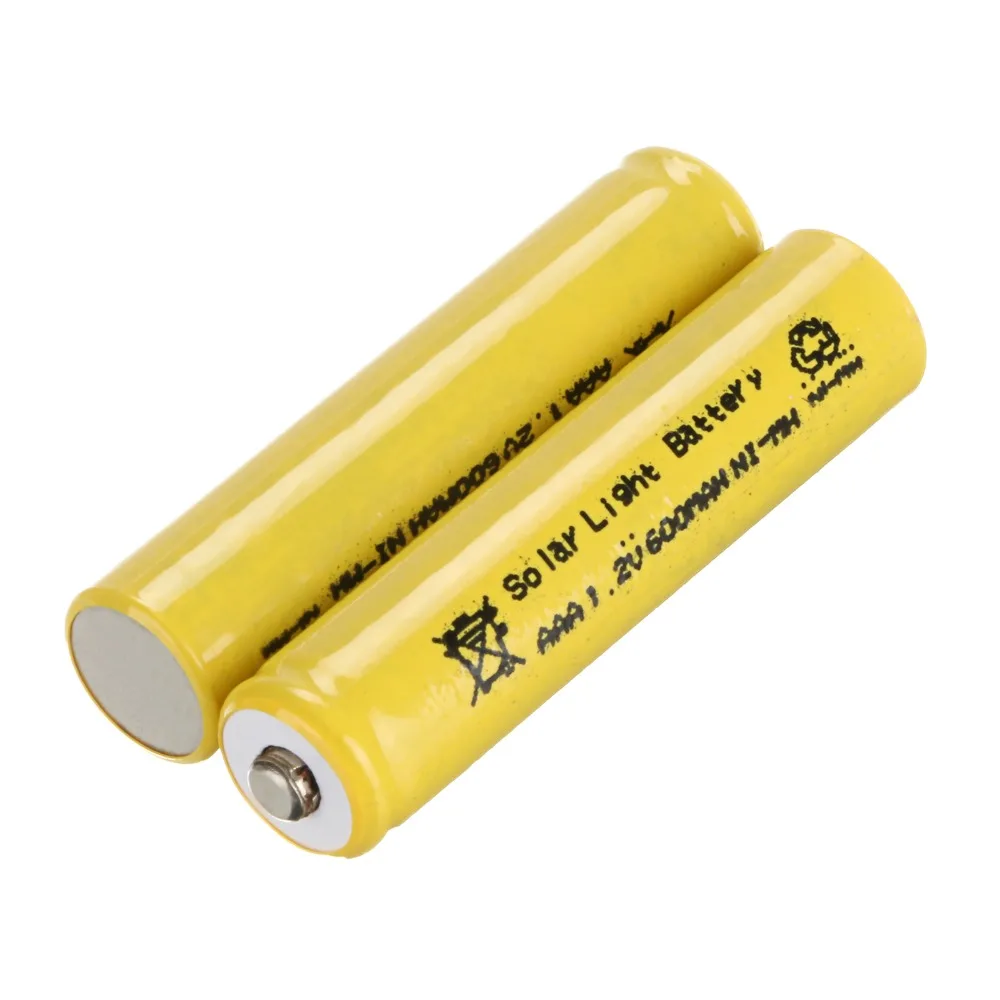 20PCS Yellow AAA 1.2V 600mAh Ni-MH Rechargeable Battery Ni MH Batteries For Solar Lights - US Shipping | Электроника