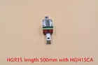 HG линейная направляющая HGR15 ширина 15 мм Длина 500 мм с направляющей движения HGH15CA для оси cnc xyz