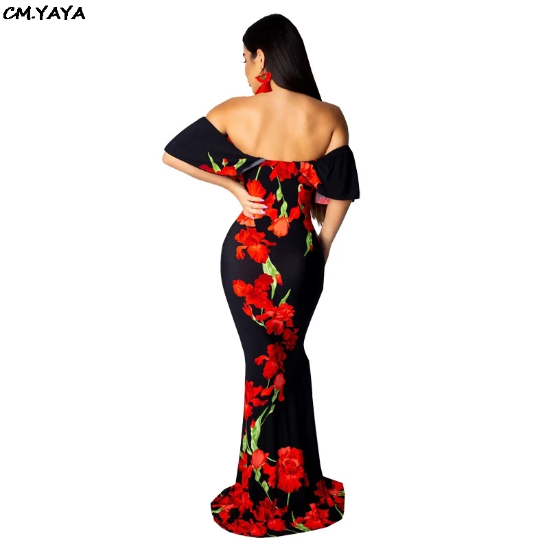 2019 Женская летняя обувь с открытыми плечами цветочным рисунком коротким рукавом