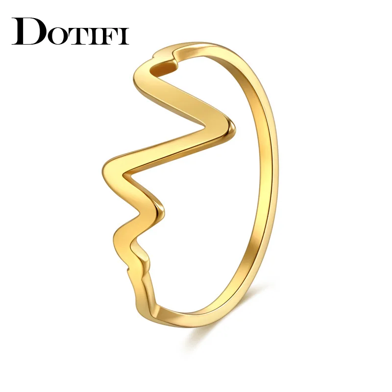 DOTIFI 316L кольца из нержавеющей стали для женщин v-кольцо обручальное кольцо ювелирные изделия