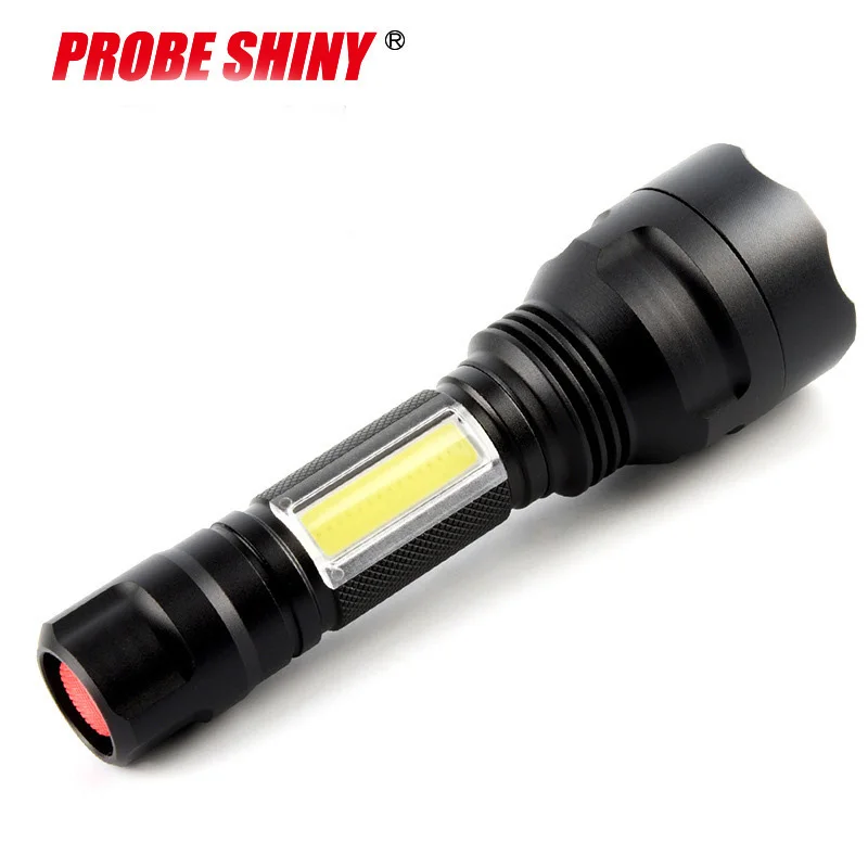 3800LM XML Q5 + COB светодиодный фонарик Портативный мини ZOOM torchflashlight использование AA 14500