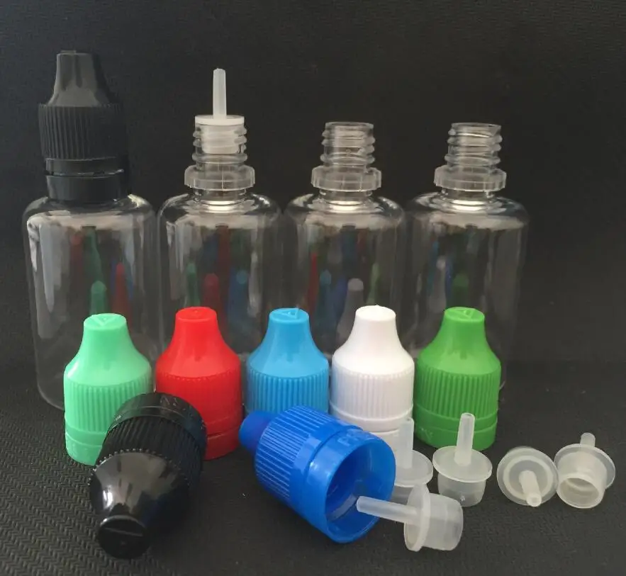 

30ml PET Clear Eye Liquid Dropper Bottle Empty Plastic Bottles With Long Thin Tip And Childproof Cap lin3298