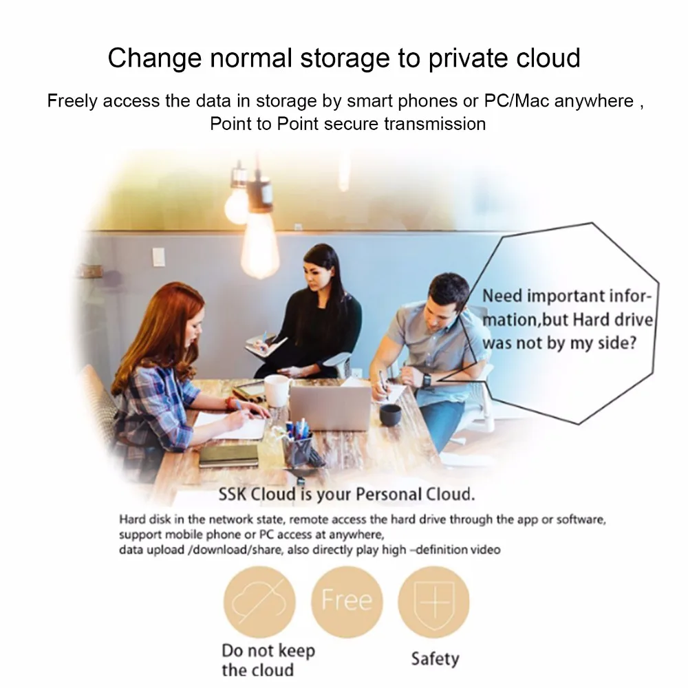 SSK SW001 smart wireless adapter WiFi External hard Drive personal cloud storage auto backup change disk to | Компьютеры и офис