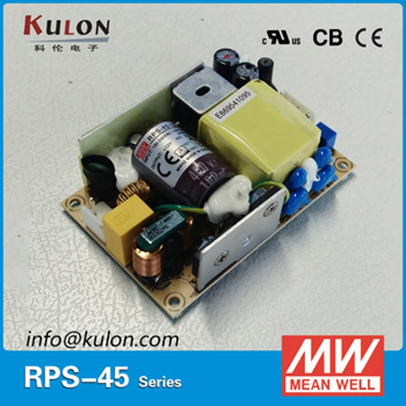 Meanwell RPS-45 с одним выходом зеленый PCB тип медицинского питания 45 Вт 3 В 5 в 7 12 15 24 48 8A 5A