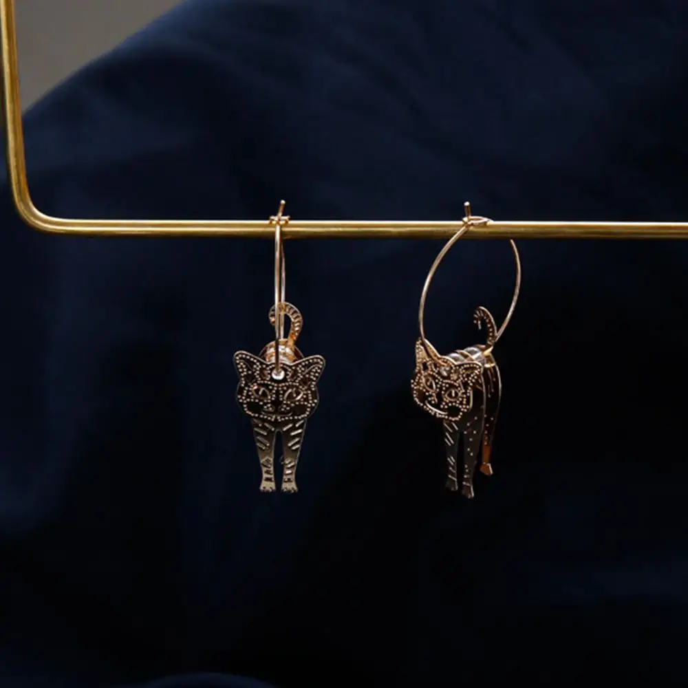 Женские Ювелирные изделия модные креативные животные Кошка Животное ретро в
