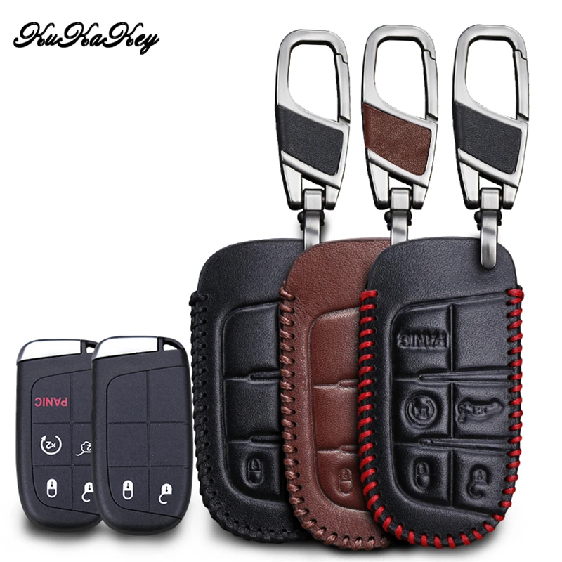 KUKAKEY кожаный чехол для автомобильного ключа Fiat Punto Bravo Palio Linea Freemont Stilo Grande защитный