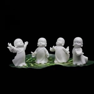 Маленькая статуя Будды, статуэтка монаха, татагата, Индия, Йога, мандала, чай, домашнее животное, фиолетовые керамические изделия, декоративные керамические украшения, монах