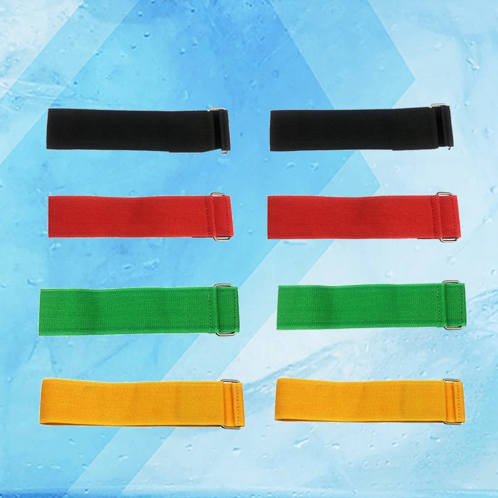 8 Pcs Stretch Durable Cooperative Band Walker 3-Legged Race Bands Elastic Tie Rope Strap Band Perfect for Carnival Backyard
