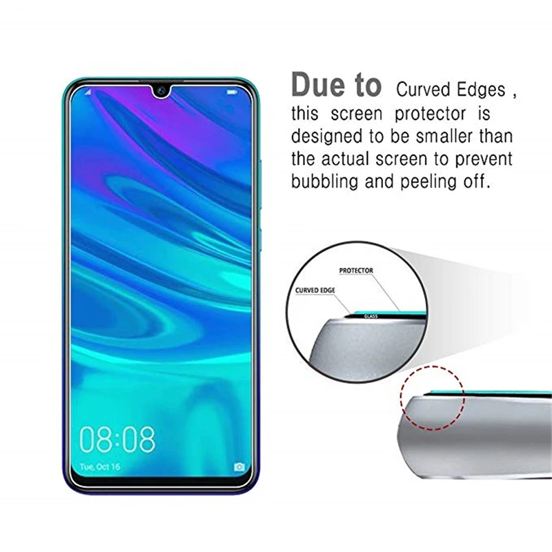 2 шт для Huawei P Smart 2020 стекло закаленное тонкое 9H HD Защита экрана 2019 Flim|Защитные