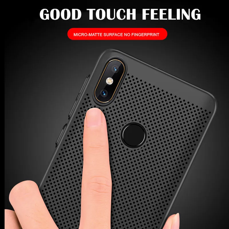Ультратонкий сетчатый жесткий чехол для телефона Redmi S2 6 7 4X 4 5 6A Plus 6Pro Note 3 3S 5A Pro