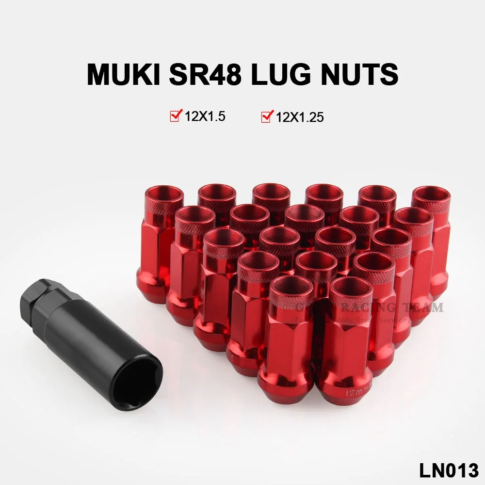 Бесплатная доставка бесшумные гайки SR48 12X1.5 1 25 ACORN RIM удлиненный открытый конец
