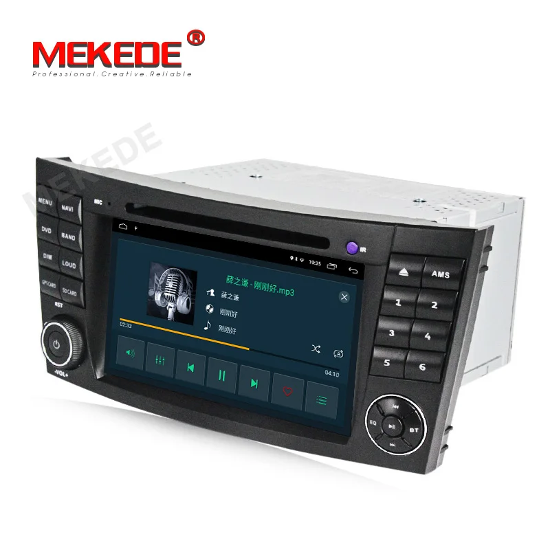 MEKEDE Два Din Автомобильный мультимедийный плеер Android 9,1 dvd-плеер для Mercedes/Benz/E-Class/W211/E300/CLK/W209/CLS/W219 gps радио