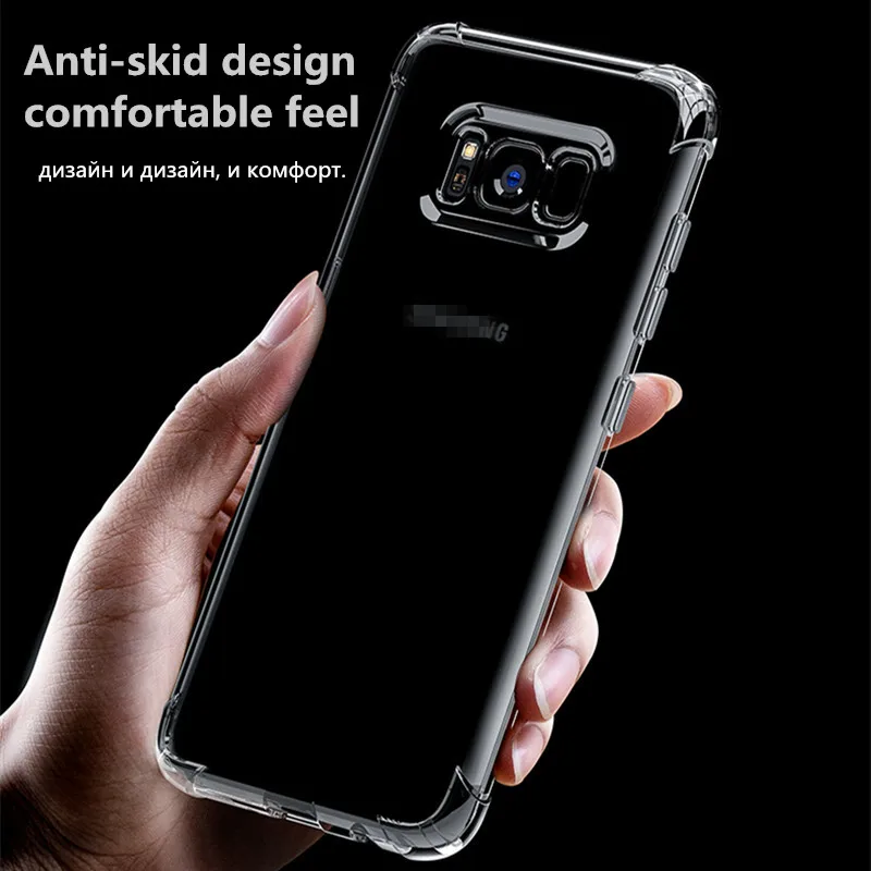 Противоударный прозрачный силиконовый кейс для samsung Galaxy S10 lite plus M10 A10 M20 M30 A30 A8S A6S A8