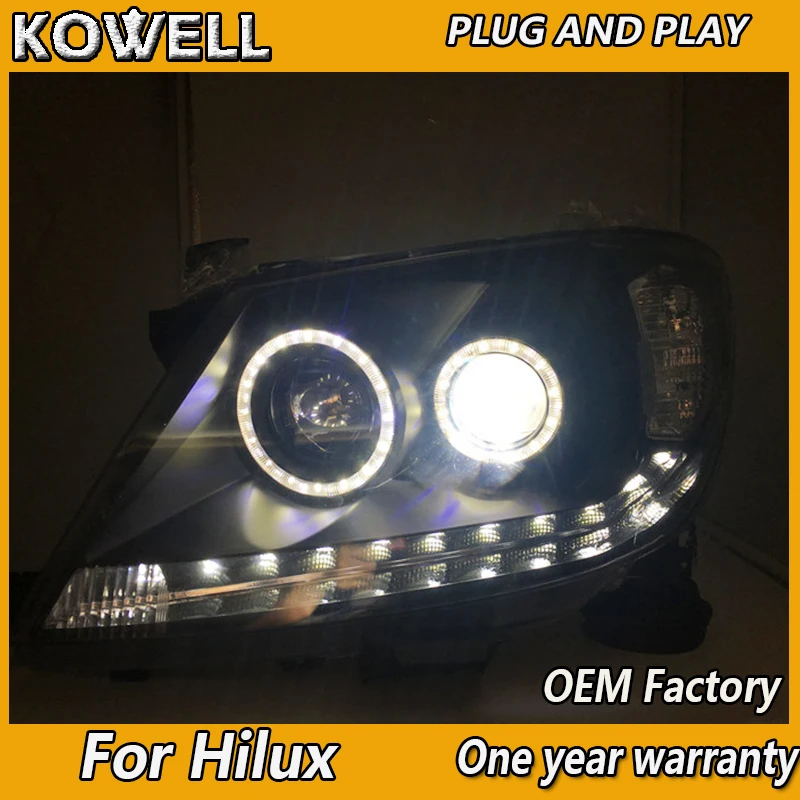 

Car Styling for Toyota Hilux LED Headlights 2008-2014 Hilux Revo Vigo Headlight DRL Bi-Xenon Lens High Low Beam Parking