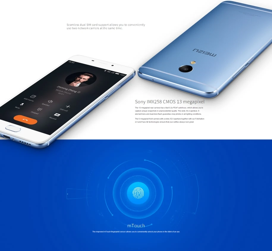 Meizu M3E 3 GB Оперативная память 32 ГБ Встроенная память MTK Helio P10 восьмиядерный смартфон 5,5 ''2.5D Full HD 1080 P Экран 13.0MP Камера отпечатков пальцев