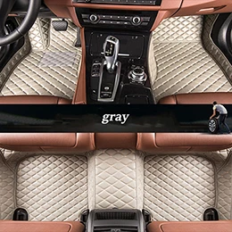 gray Пользовательские автомобильные коврики для Mercedes Benz все модели E C ML GLK GLA GLE GL CLA CLS S R A B CLK SLK G GLS GLC vito viano - Название цвета: gray