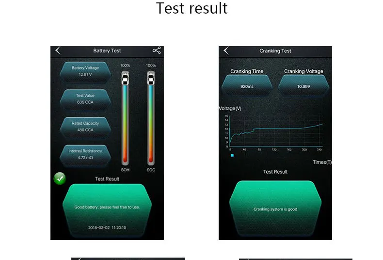 Lancol цифровой Батарея тестер M-10 автомобиля Батарея Мониторы с Bluetooth 12 В автомобильной начать Батарея анализатор с телефоном Дисплей
