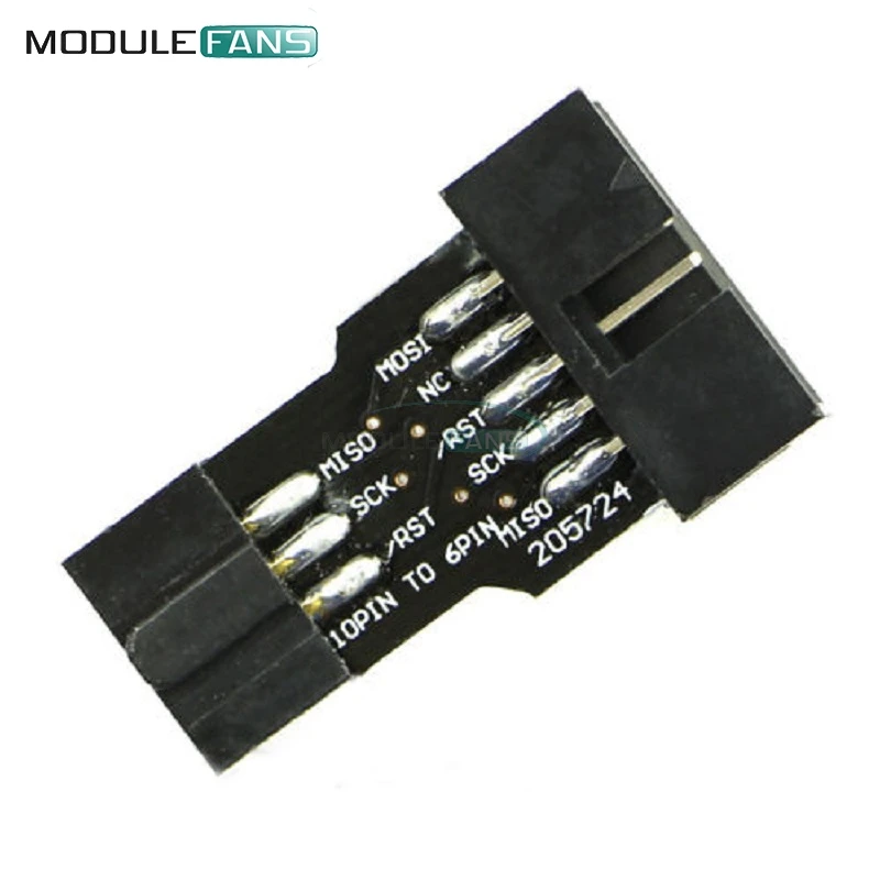 5 шт. 10p 10 Pin к стандарту 6 P 6pin адаптер плата для ATMEL AVRISP USBASP STK500 модуль|pin 1|pin pinpins for