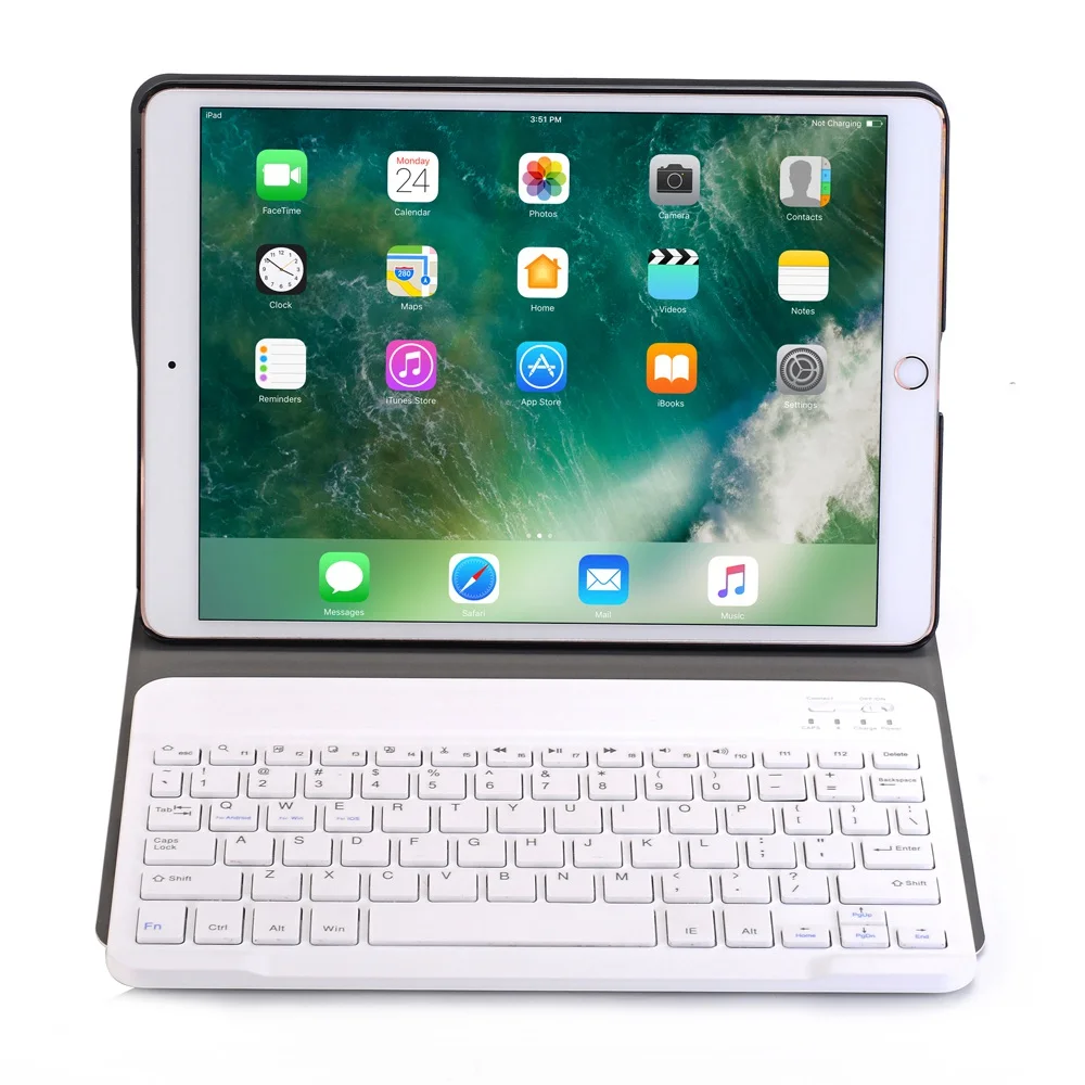 Для iPad Pro 10 5 дюймов беспроводной Чехол для клавиатуры Bluetooth ''из алюминиевого