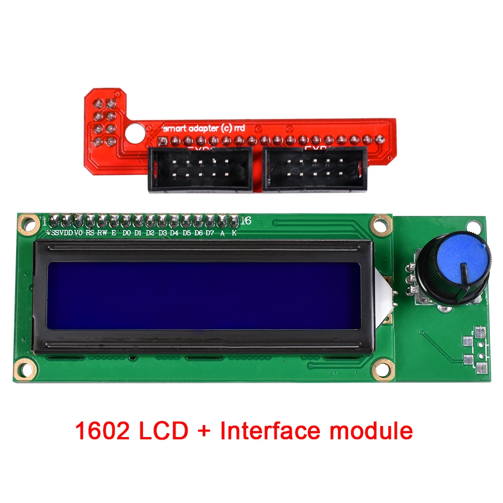 1602 LCD дисплей 3D принтер Reprap Smart Control ler Ramps 1 4 2004 модуль управления|Детали и