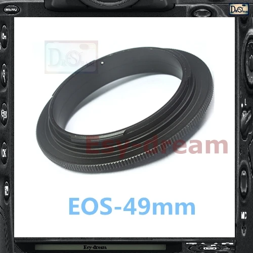 EF 49 тонкий УФ фильтр мм объектив Macro обратное Кольцо адаптер для EOS Canon DSLR Камера S