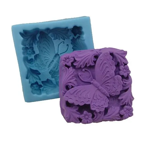 

1pcs Rural Wind of Butterfly (R0816) Silicone Handmade Soap Mold Crafts DIY Mold