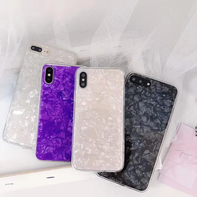 EVANKALX Телефон чехол для iPhone 7 6 6s 8 Plus X XS Max XR простой блестящий цвет Ультратонкий