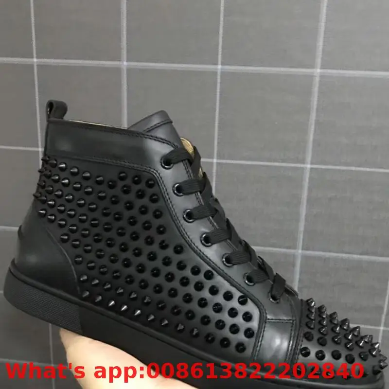 Outdoor Sports Lace Up Black With Red Bottoms For Men Low Cut Sneaker Shoes Spikes Whole Casual Models Flat Loafers | Обувь