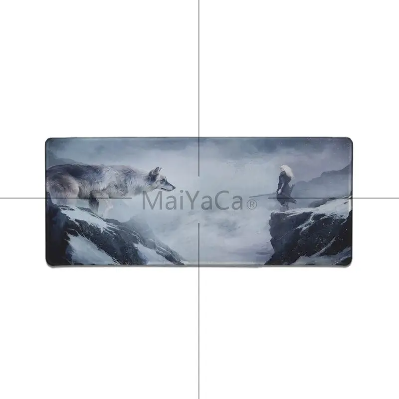 Maiyaca волки резиновая мышь прочный Настольный коврик для мыши нескользящий