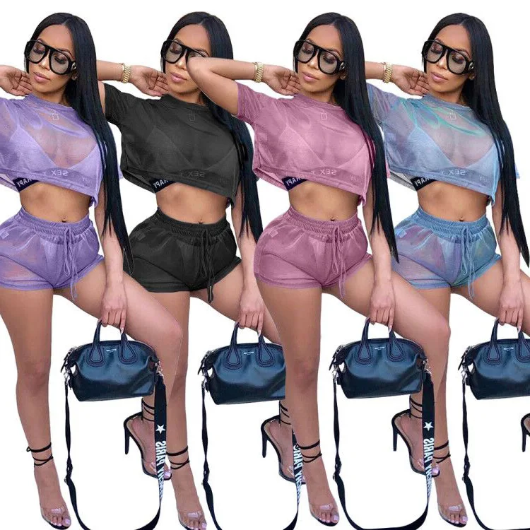 Новинка 2019 Яркие Светоотражающие сетчатые однотонные шорты для ночного клуба