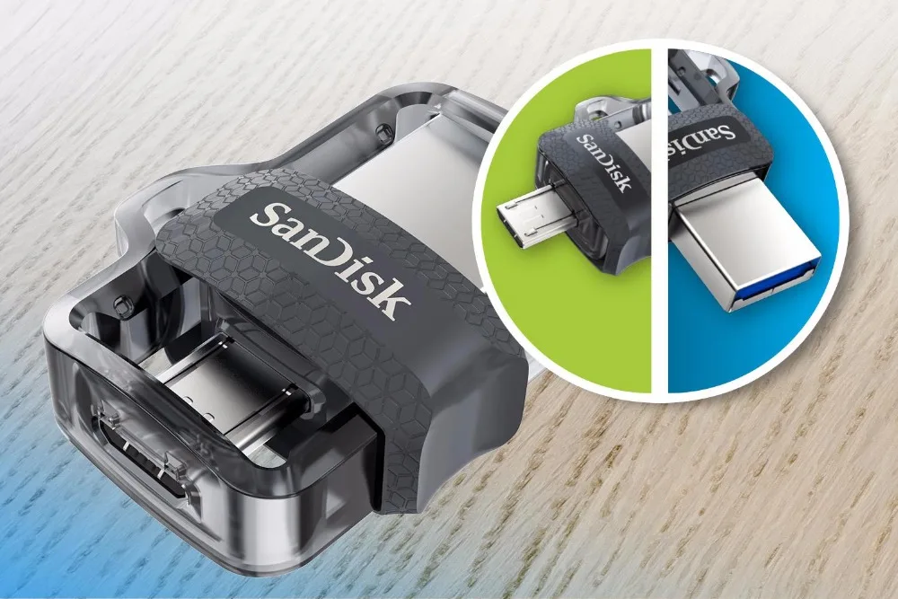 Sandisk Mini USB 3,0 флеш-накопитель двойной OTG USB флеш-накопитель 16 ГБ флеш-накопитель Высокая скорость до 150 м/с usb накопитель memoria для Android телефона
