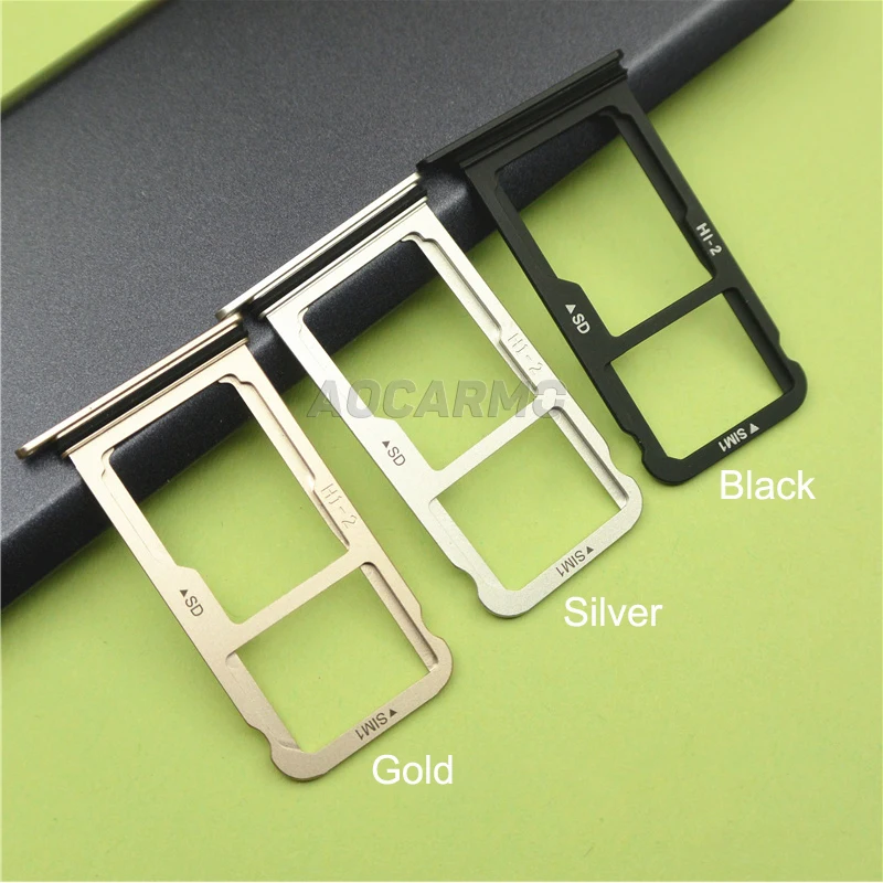 Держатель Aocarmo для карт SD и MicroSD лоток Sim-карт черный/серебристый/Золотой запасная