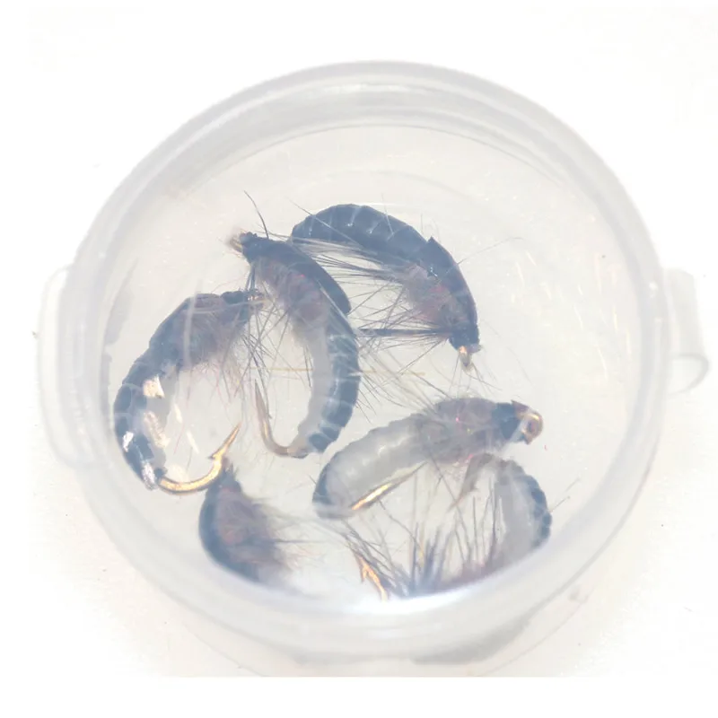 

6Pcs/Set #12 Realistic Nymph Scud Fly For Trout Fishing Artificial Insect Bait Lure Simulated Scud Worm Fishing Lure