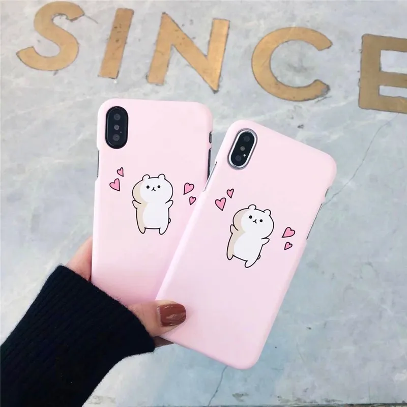 Прекрасная Пара Сердце Любви чехол для iPhone 6 6S плюс телефон X 8 7 Plus матовая жесткий