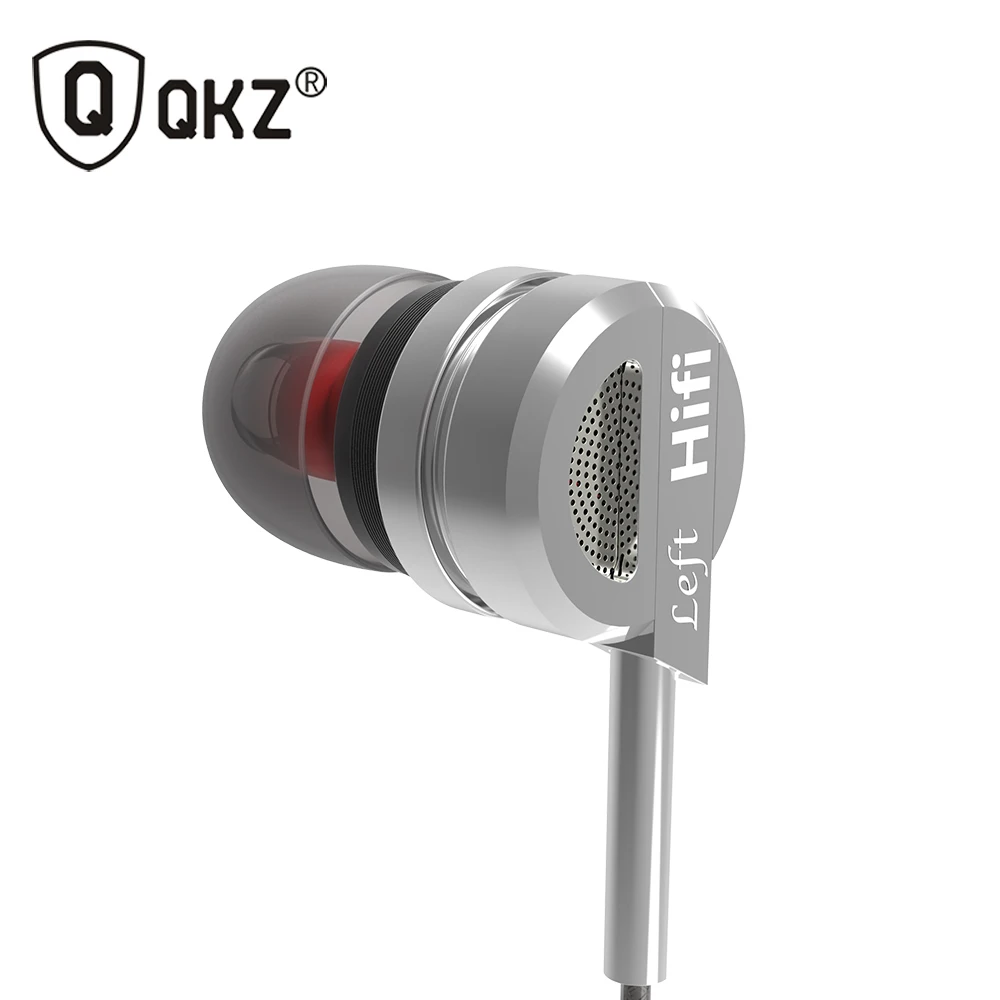 Наушники QKZ DM9 из цинкового сплава HiFi наушники в ухо fone de ouvido Бас Металл DJ MP3