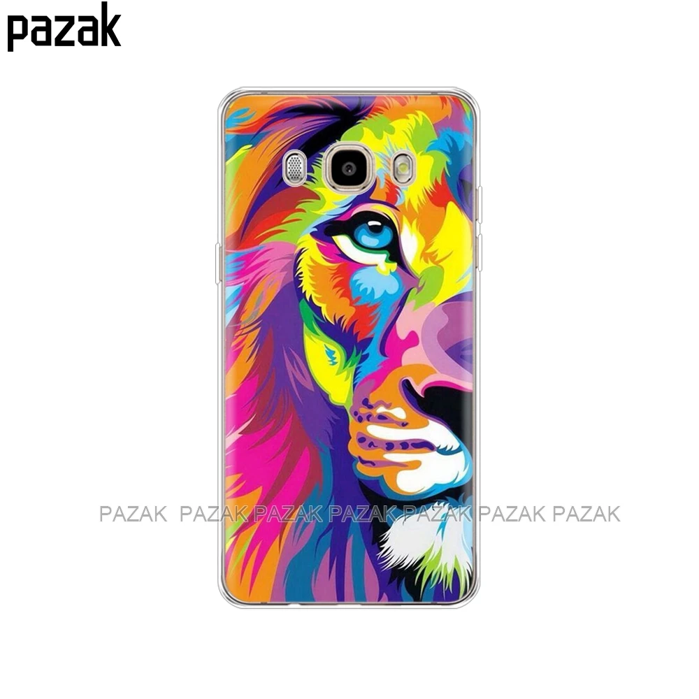 Силиконовый чехол для телефона Samsung Galaxy J1 J2 J3 J5 J7 MINI 2016 2015 prime tiger lion bear | Мобильные