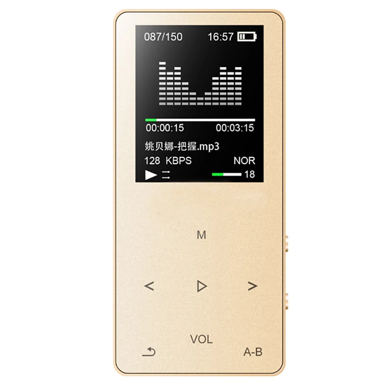 MP3-плеер 32 ГБ, высокое качество звука, металлический музыкальный плеер без потерь со встроенным динамиком, электронные книги, FM