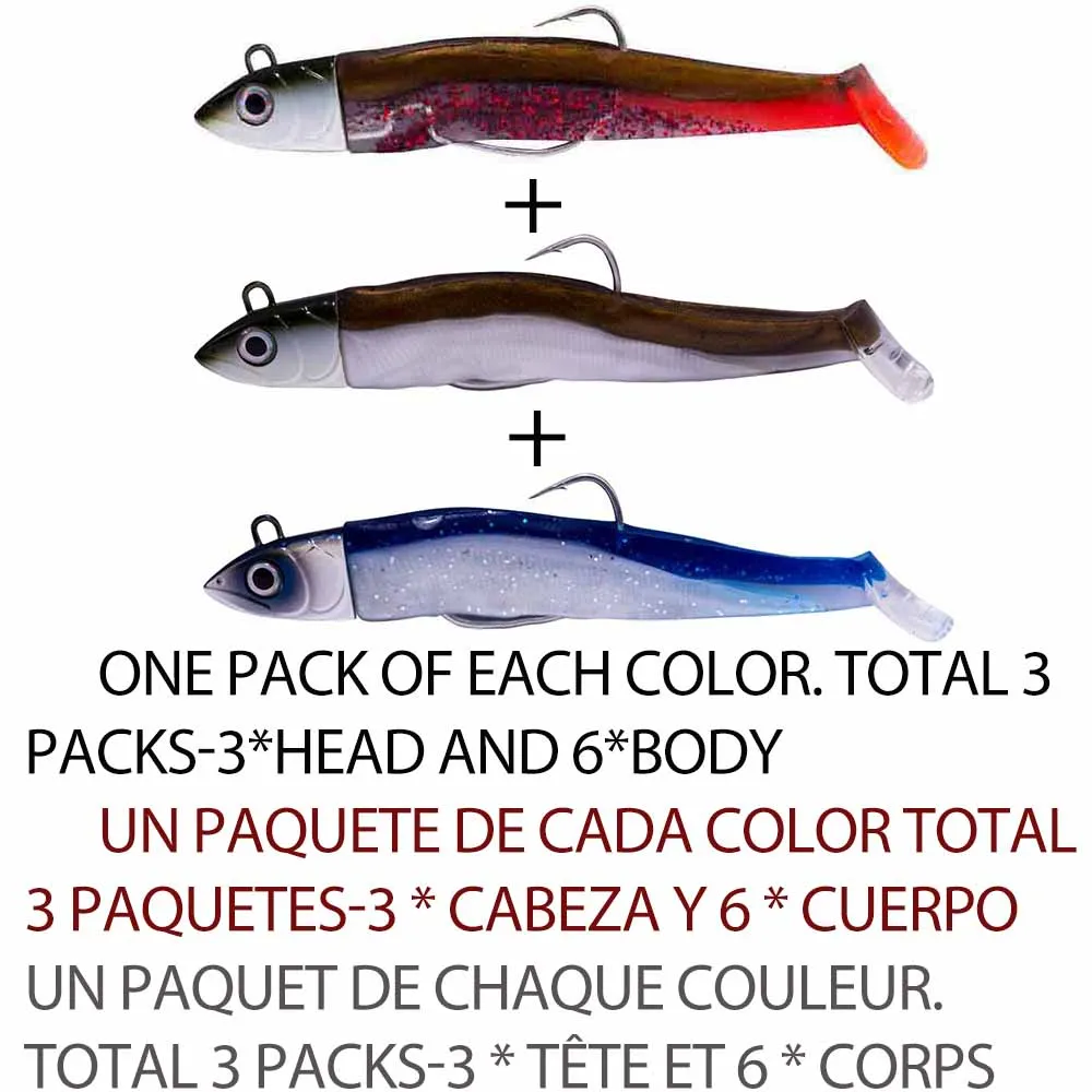 Hunthouse черный minnow легко shinner джиг головная Мягкая приманка для наживки pescar leurre
