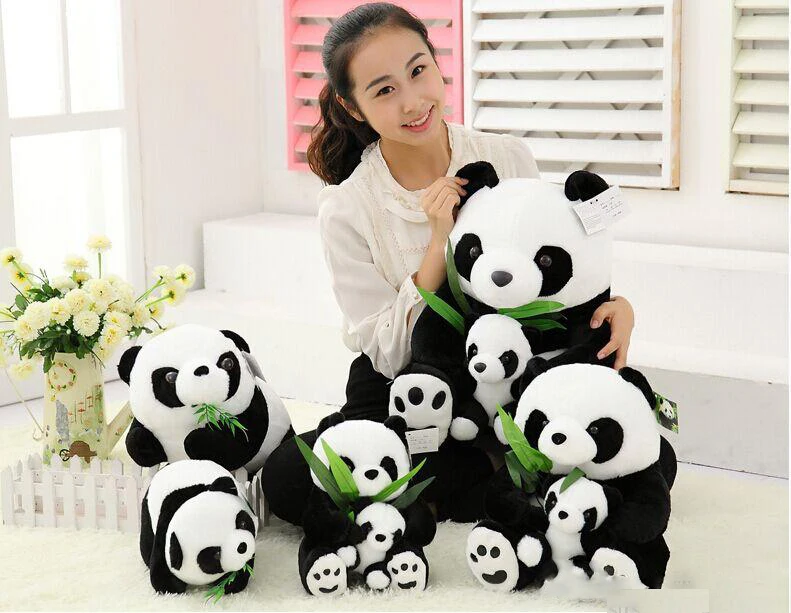 

Birthday gift Panda Baby Panda toys Panda Bear Monster Mascot teddy bear 40CM (Mother and baby