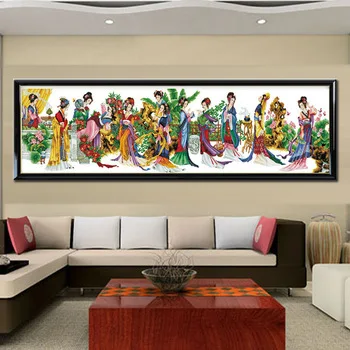 Фабричный магазин с принтом Набор для вышивки крестиком 12 красавиц бесплатная